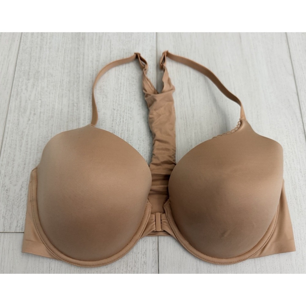 Victoria's Secret Body By Victoria Lined Perfect Coverage Bra‎ Sz 36DD Nude